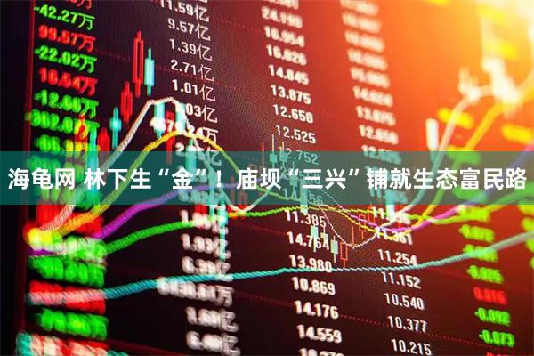 海龟网 林下生“金”！庙坝“三兴”铺就生态富民路